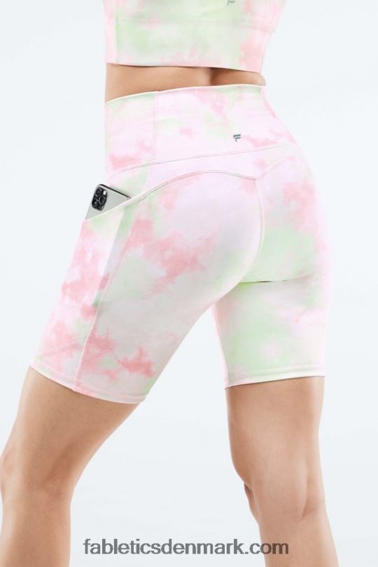 Fabletics Kvinder oasis højtaljet lomme kort 7\'\' PNX2T564 hvid/enhed