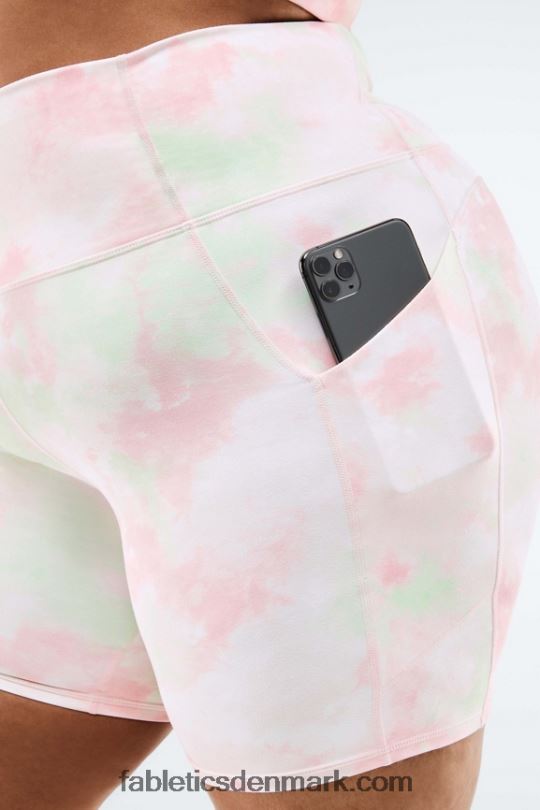 Fabletics Kvinder oasis højtaljet lomme kort 7\'\' PNX2T565 hvid/enhed
