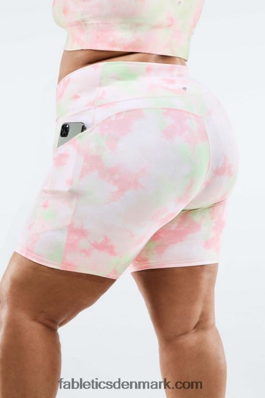 Fabletics Kvinder oasis højtaljet lomme kort 7\'\' PNX2T565 hvid/enhed