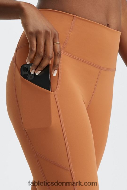 Fabletics Kvinder oasis højtaljet lommekort 9 PNX2T522 afgrund/vermilion