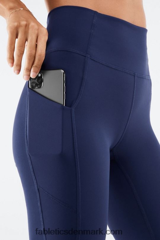 Fabletics Kvinder oasis højtaljet lommekort 9\" PNX2T523 frostet syren/basilikum