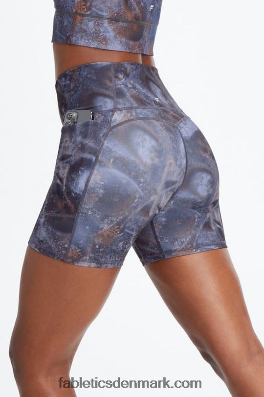 Fabletics Kvinder oasis pureluxe højtaljet 5'' kort PNX2T469 safari/ørkenrose