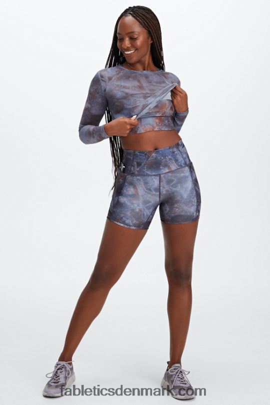 Fabletics Kvinder oasis pureluxe højtaljet 5\'\' kort PNX2T469 safari/ørkenrose
