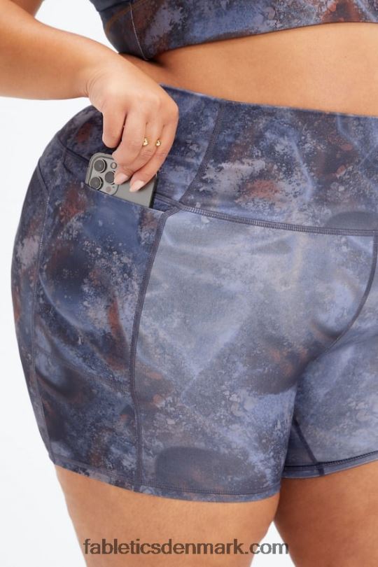 Fabletics Kvinder oasis pureluxe højtaljet 5\'\' kort PNX2T470 fjord/multi