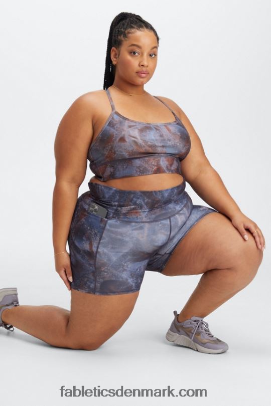 Fabletics Kvinder oasis pureluxe højtaljet 5\'\' kort PNX2T470 fjord/multi