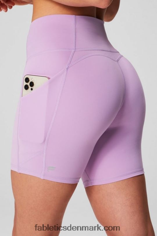 Fabletics Kvinder oasis pureluxe højtaljet 6'' kort 11 PNX2T289 bål/solnedgang/kirsebærsprængning