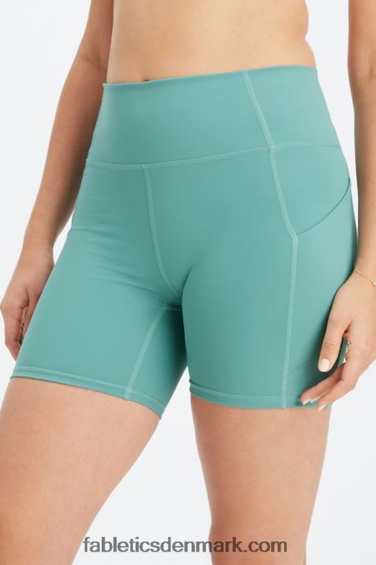 Fabletics Kvinder oasis pureluxe højtaljet 6'' kort 11 PNX2T293 blå nova/blå klokke