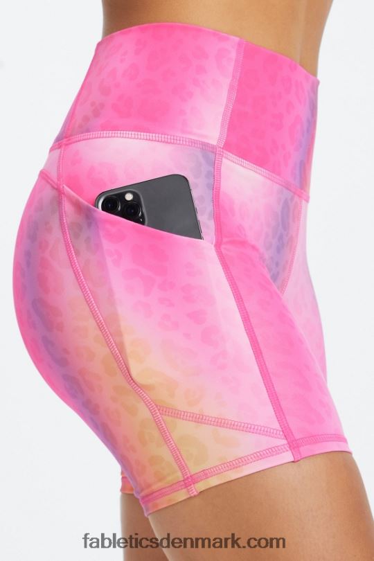 Fabletics Kvinder oasis pureluxe højtaljet 6\'\' kort 12 PNX2T295 jern/diset iris