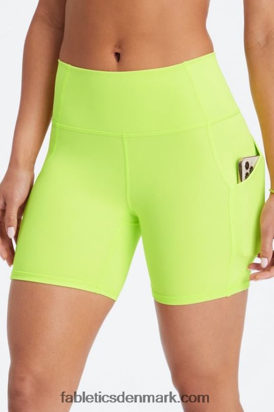 Fabletics Kvinder oasis pureluxe højtaljet 6'' kort 12 PNX2T296 røgfarvet marmor/blåt jern