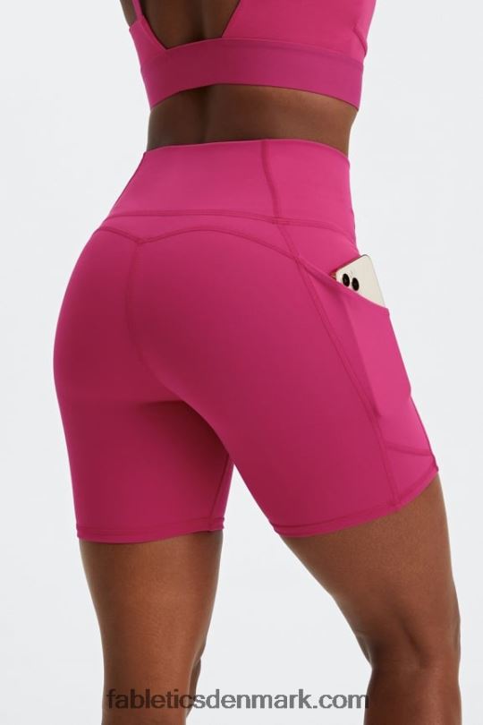 Fabletics Kvinder oasis pureluxe højtaljet 6'' kort 14 PNX2T305 timian/kølig mynte