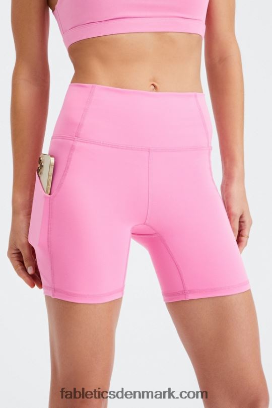 Fabletics Kvinder oasis pureluxe højtaljet 6'' kort 14 PNX2T306 sindsro/blød fyr