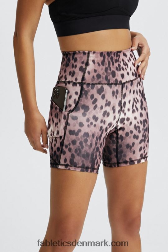 Fabletics Kvinder oasis pureluxe højtaljet 6\'\' kort 15 PNX2T309 piscina/reflekterende sølv