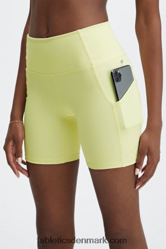 Fabletics Kvinder oasis pureluxe højtaljet 6'' kort 15 PNX2T310 opal/plys pink