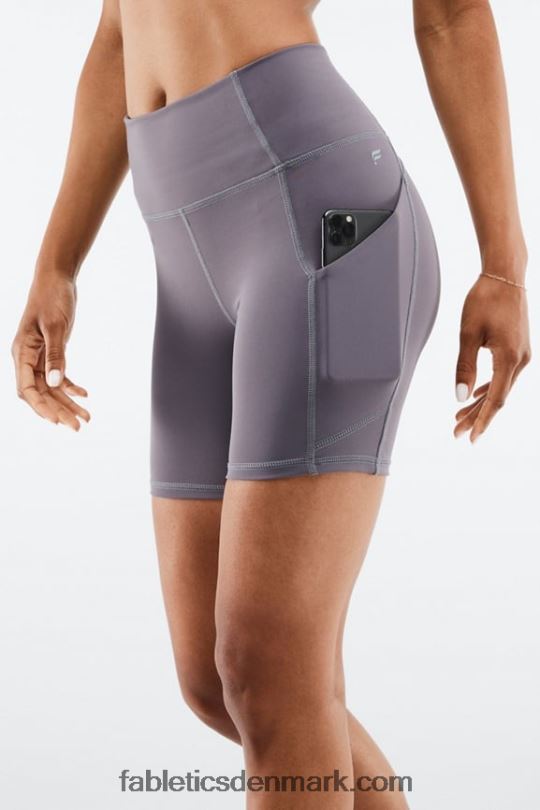 Fabletics Kvinder oasis pureluxe højtaljet 6\'\' kort 15 PNX2T311 pink undslippe sommergalskab/eftermiddagssol/grafik