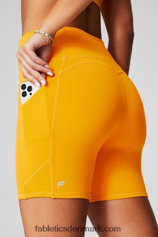 Fabletics Kvinder oasis pureluxe højtaljet 6'' kort 9 PNX2T281 dybeste hav/sort