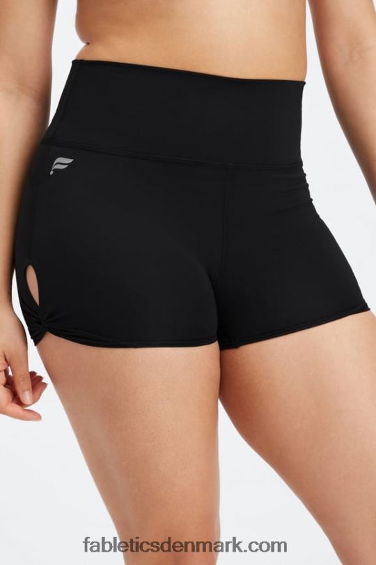 Fabletics Kvinder oasis pureluxe højtaljet twist 3\'\' kort PNX2T440 highlighter bølget gepard/marmoreret zebra