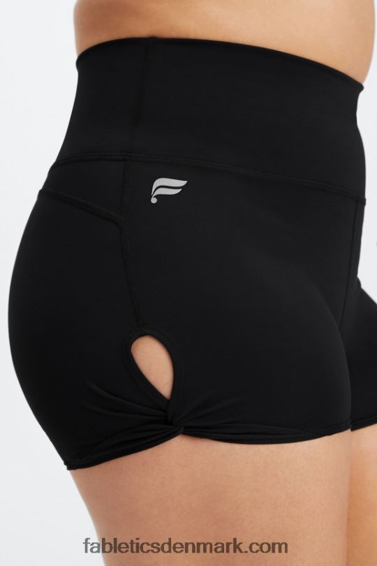 Fabletics Kvinder oasis pureluxe højtaljet twist 3\'\' kort PNX2T440 highlighter bølget gepard/marmoreret zebra