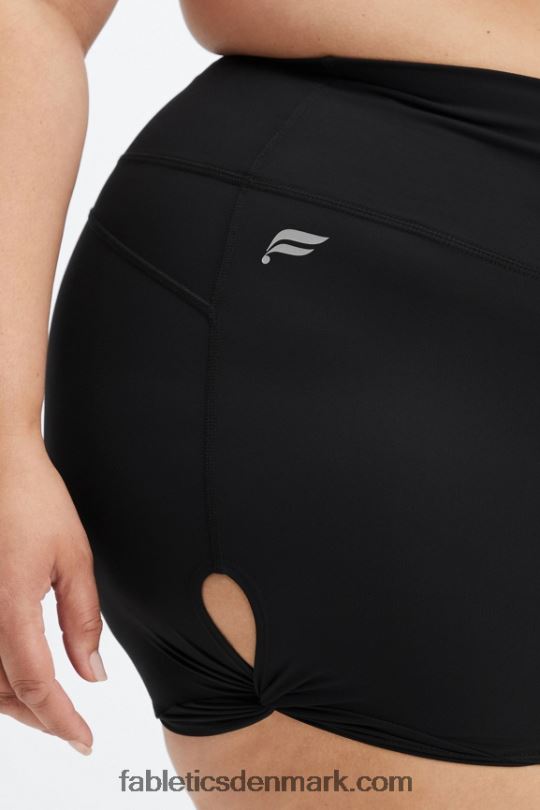 Fabletics Kvinder oasis pureluxe højtaljet twist 3\'\' kort PNX2T441 elektrisk rose/bølget gepard