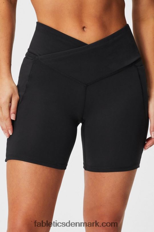 Fabletics Kvinder oasis pureluxe hw crossover 6\'\' kort PNX2T312 eftermiddagssol/lyserød flugt/grafik