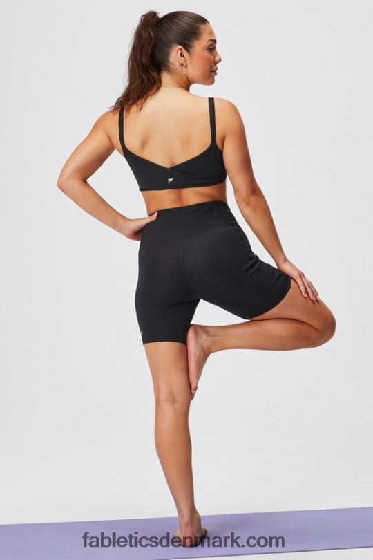 Fabletics Kvinder oasis pureluxe hw crossover 6\'\' kort PNX2T312 eftermiddagssol/lyserød flugt/grafik