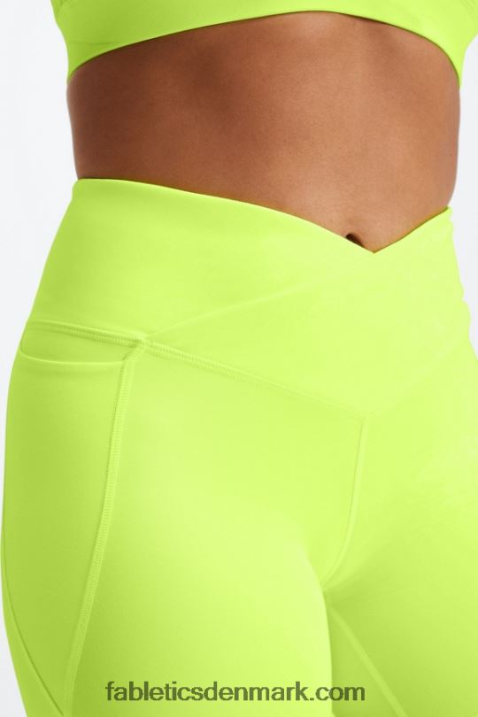 Fabletics Kvinder oasis pureluxe hw crossover 6\'\' kort PNX2T316 morgenfrue/new wave blomstret