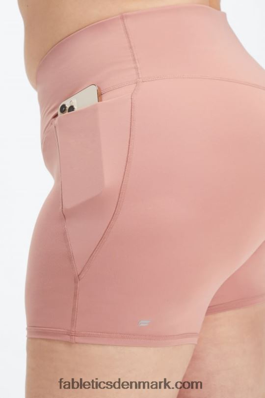 Fabletics Kvinder oasis pureluxe hw crossover 6\'\' kort PNX2T319 rouge blush/pink smørcreme