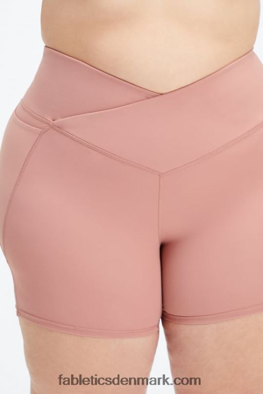 Fabletics Kvinder oasis pureluxe hw crossover 6\'\' kort PNX2T319 rouge blush/pink smørcreme