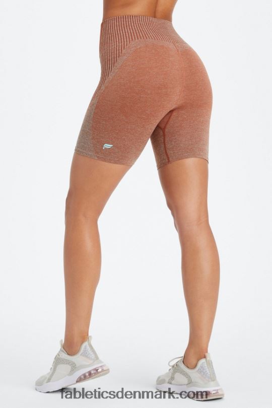 Fabletics Kvinder ombre sømløs ultra højtaljet 6" kort PNX2T407 mahogni/krystal bølge