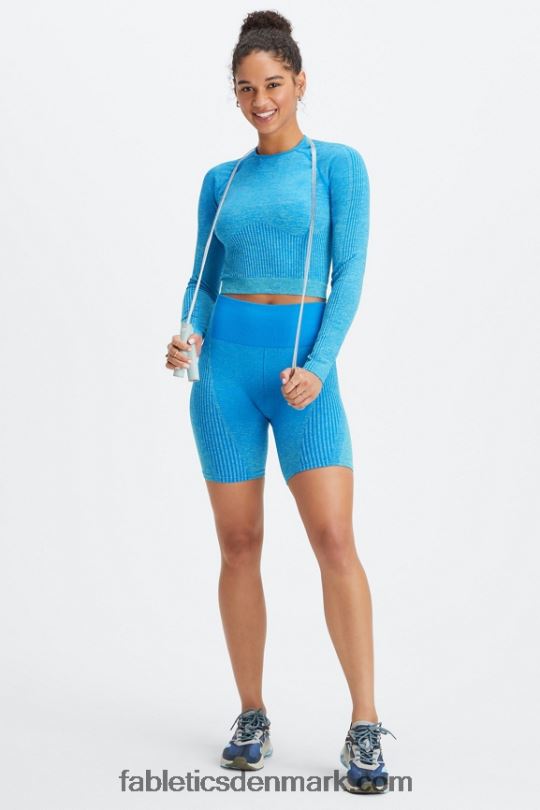 Fabletics Kvinder ombre sømløs ultra højtaljet 6\" kort PNX2T408 sø/visnet kalk