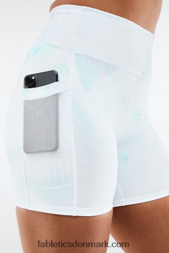 Fabletics Kvinder on-the-go powerhold højtaljet 6\'\' kort 9 PNX2T268 sort/mikro prik