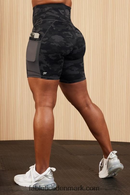 Fabletics Kvinder on-the-go powerhold ultra hw 6'' kort PNX2T389 sequoia/pink nuance