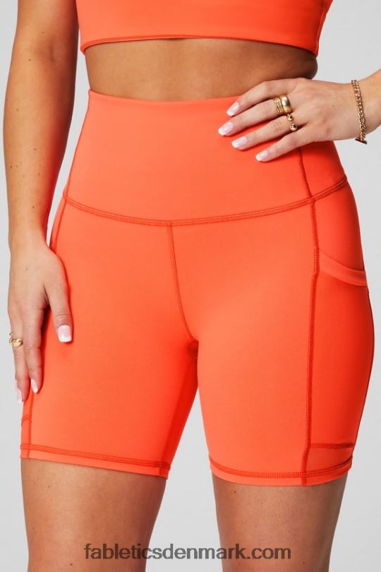 Fabletics Kvinder on-the-go powerhold ultra hw 6\'\' kort PNX2T390 sequoia/pink nuance