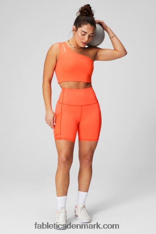 Fabletics Kvinder on-the-go powerhold ultra hw 6\'\' kort PNX2T390 sequoia/pink nuance