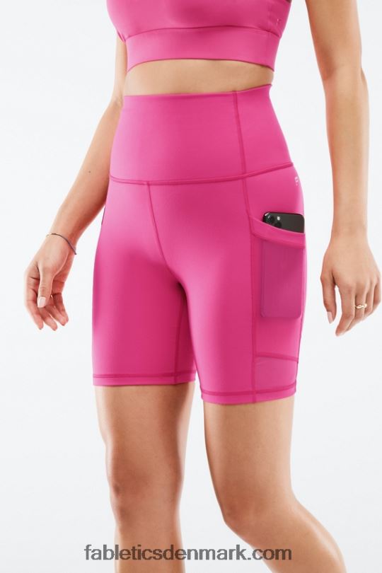 Fabletics Kvinder på farten ultra højtaljet 7\" kort PNX2T552 diset lilla/lilla tåge
