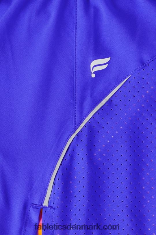 Fabletics Kvinder perforeret løb 5\" kort PNX2T597 ekstrem royal/pink flugt sommergalskab/reflekterende sølv