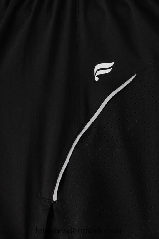Fabletics Kvinder perforeret løb 5\" kort PNX2T598 sort/reflekterende sølv
