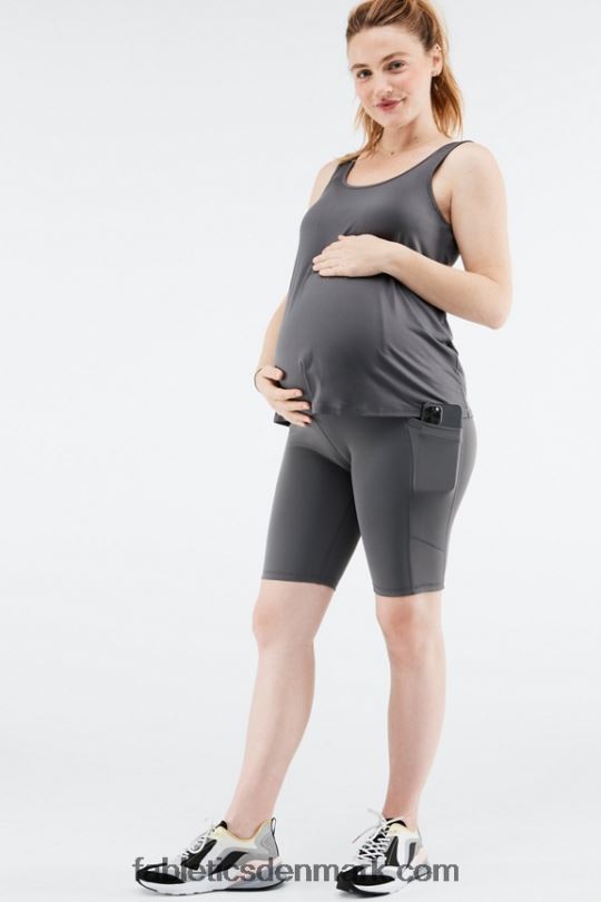 Fabletics Kvinder pureluxe højtaljet barsel 9\'\' kort PNX2T512 grønt krybdyr/blad