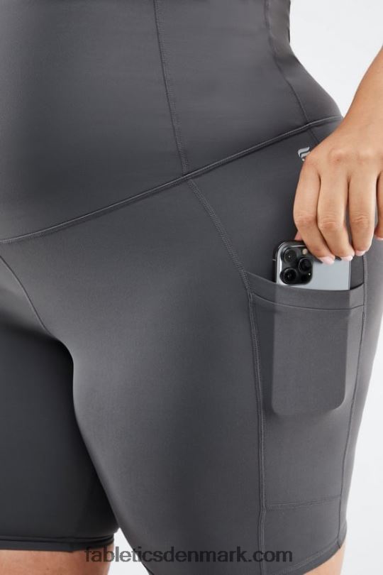 Fabletics Kvinder pureluxe højtaljet barsel 9'' kort PNX2T513 fiesta/statisk