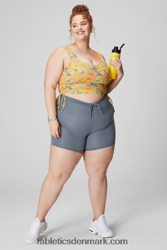 Fabletics Kvinder pureluxe ultra højtaljet rynket 6\" kort PNX2T613 lilla cosmo/grafik