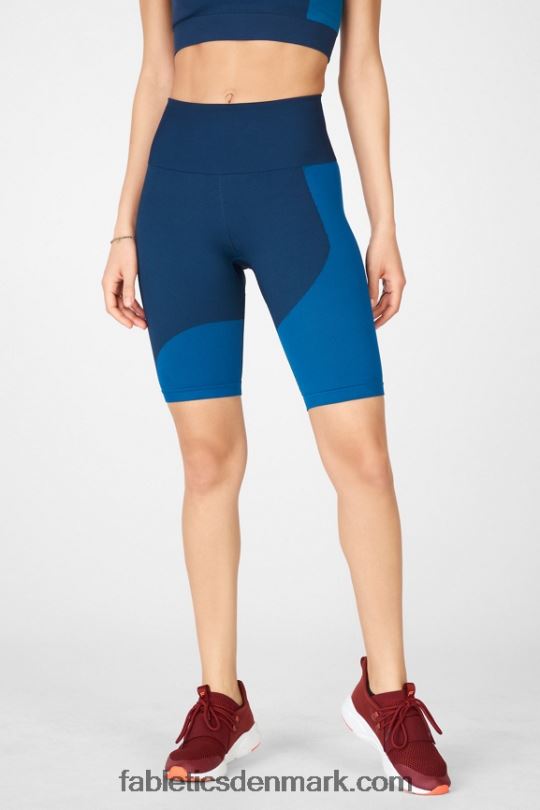 Fabletics Kvinder sømløs højtaljet blokkort PNX2T535 midnight navy/splash