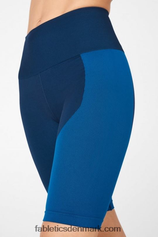 Fabletics Kvinder sømløs højtaljet blokkort PNX2T535 midnight navy/splash