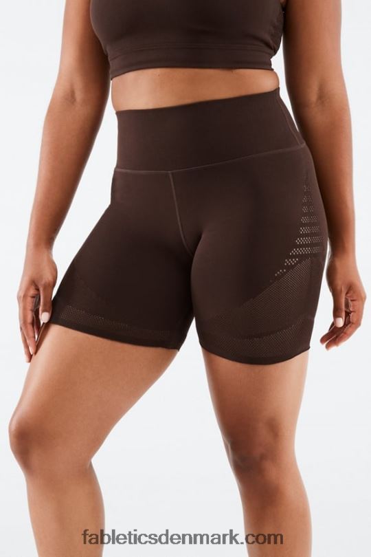 Fabletics Kvinder skulpturel højtaljet 6'' kort PNX2T532 flåde/marina
