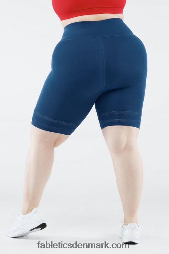 Fabletics Kvinder skulpturelt højtaljet perforeret short PNX2T579 new wave blomster/atletisk klub