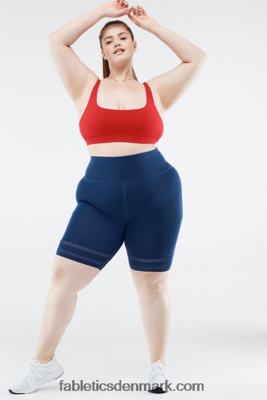 Fabletics Kvinder skulpturelt højtaljet perforeret short PNX2T579 new wave blomster/atletisk klub