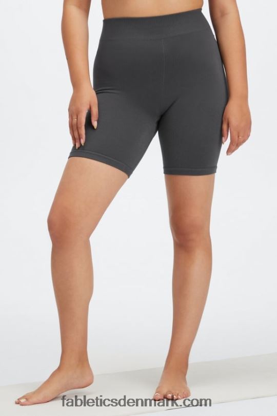 Fabletics Kvinder sky sømløs højtaljet 7\" kort PNX2T443 sort/reflekterende sølv