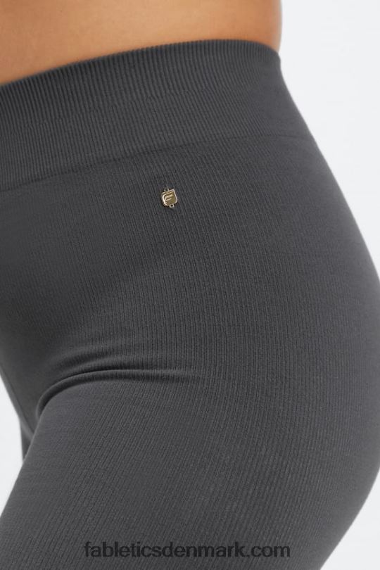 Fabletics Kvinder sky sømløs højtaljet 7\" kort PNX2T443 sort/reflekterende sølv