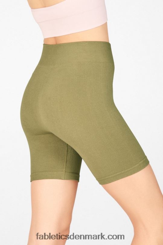 Fabletics Kvinder sky sømløs højtaljet 7\" kort PNX2T450 hvid/mikroprik/plettet