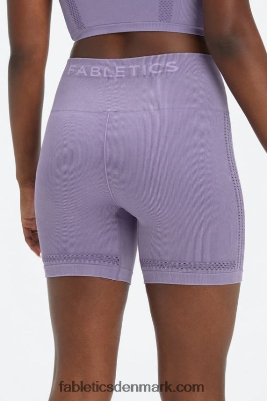 Fabletics Kvinder sync sømløs højtaljet 6'' kort PNX2T351 folie stealth/hvid