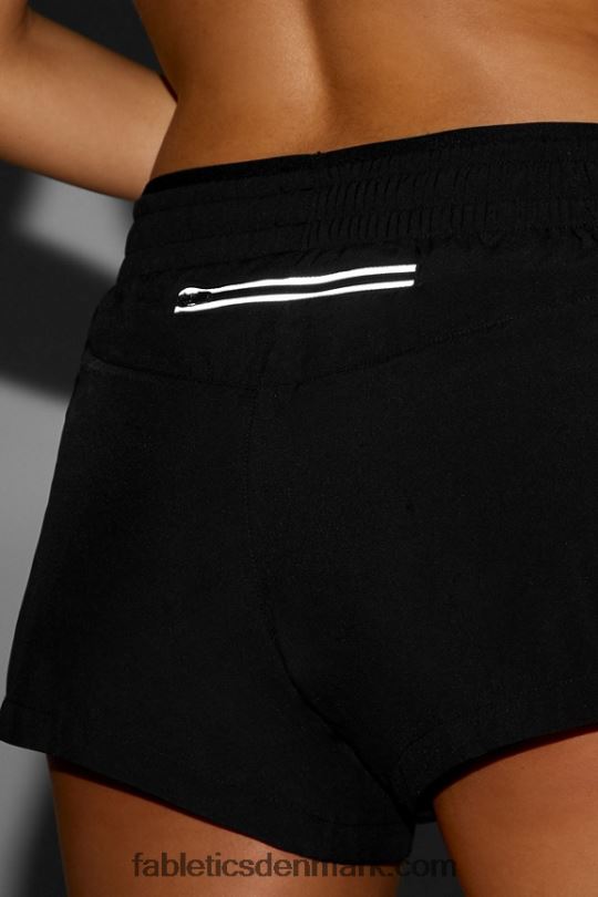 Fabletics Kvinder trække vejret mellemhøj løbe kort PNX2T270 sort/reflekterende sølv