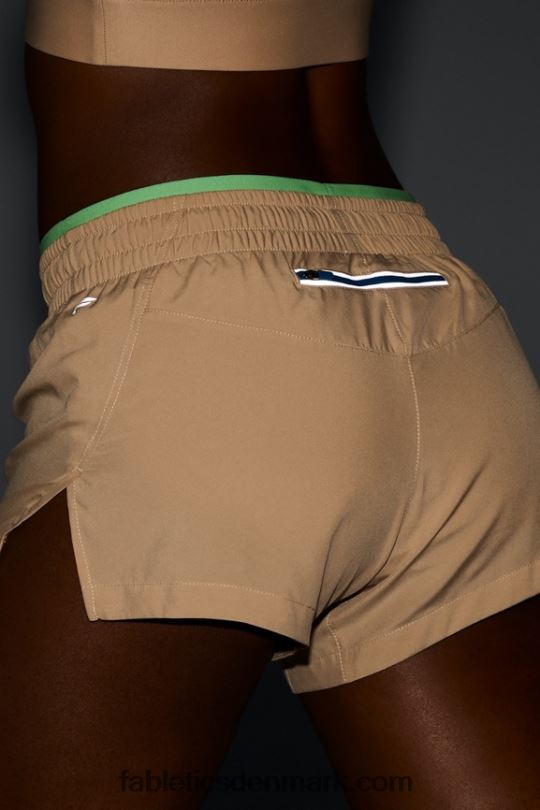 Fabletics Kvinder trække vejret mellemhøj løbe kort PNX2T271 cedertræ/parakit/elektrisk blå